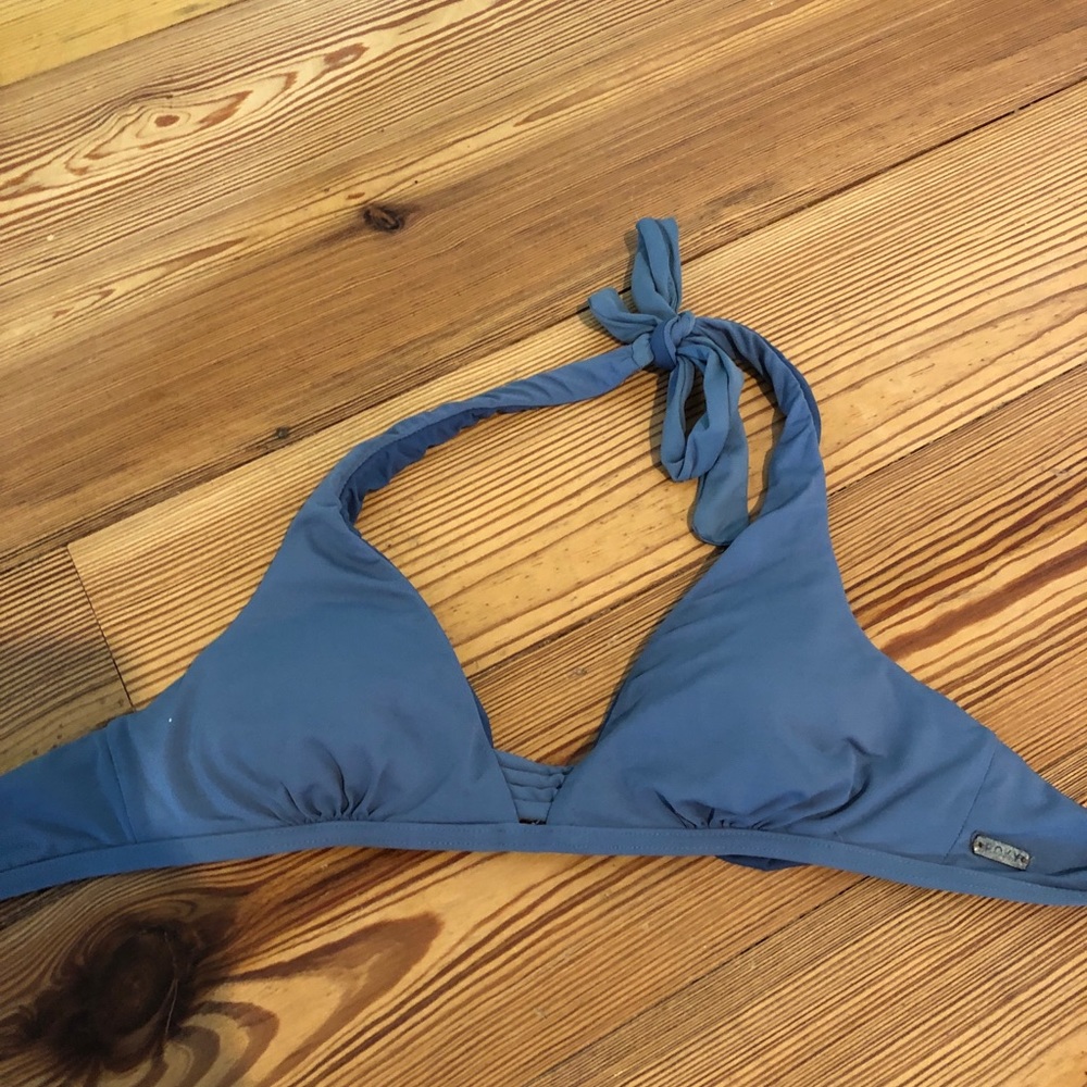 Blue bikini top